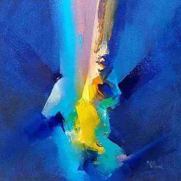 Crack in the ocean floor, abstract art by Michael Hemming